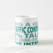 Talent des Fluglotse-3% Kaffeetasse (Mittel)