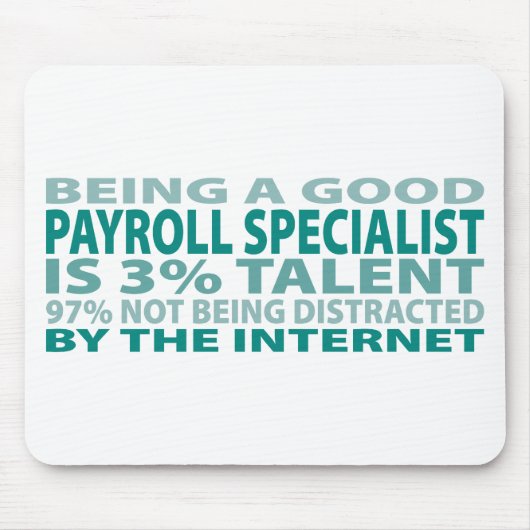 Talent des Gehaltsabrechnungsspezialisten-3% Mousepad (Vorne)