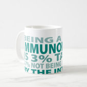 Talent des Immunitätsforscher-3% Kaffeetasse (Vorderseite Links)