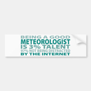 Talent des Meteorologe-3% Autoaufkleber