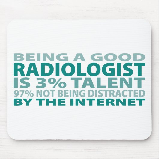 Talent des Radiologe-3% Mousepad (Vorne)