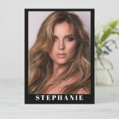 Talent Essentials Flip Card | Benutzerdefinierte C Einladung (Stehend Vorderseite)