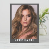 Talent Essentials Flip Card | Benutzerdefinierte C Einladung (Stehend Vorderseite)