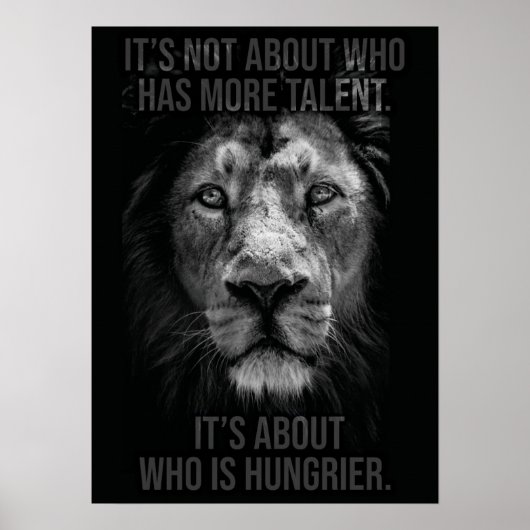 Talent gegen Hunger - Bleibe Hunger - Löwenerfolg Poster (Vorne)