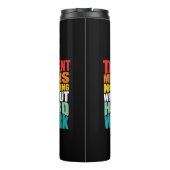 Talent Means Nothing Without Hard Work Thermosbecher (Rückseite)