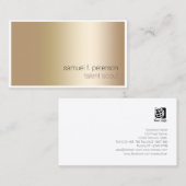 Talent Scout Entertainment Services Elegantes Gold Visitenkarte (Vorne/Hinten)