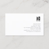 Talent Scout Entertainment Services Elegantes Gold Visitenkarte (Rückseite)