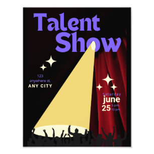 Talent-Show-Flugblatt, Show-Flugblatt, Talentwettb Fotodruck