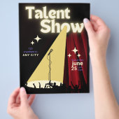 Talent Show Flyer, Flyer anzeigen, Talentwettbewer (Hand)
