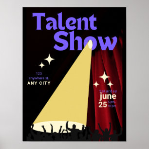 Talent Show Flyer, Flyer anzeigen, Talentwettbewer Poster