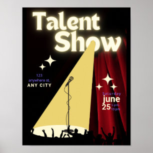 Talent-Show- Flyer, Show-Flyer, Talent-Wettbewerb Poster