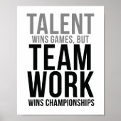 Talent Wins Games Poster (Vorne)