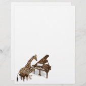 Talented Giraffe Plays Grand Piano (Vorne/Hinten)