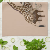 Talented Giraffe Plays Grand Piano Küchentuch (Gefaltet)