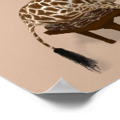 Talented Giraffe Plays Grand Piano Poster (Ecke)