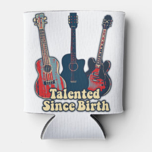 Talentiert seit der Geburt. Retro farbige Gitarren Dosenkühler