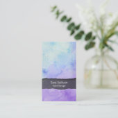 Talentmanager Unterhaltung Lila Farbe Visitenkarte (Stehend Vorderseite)