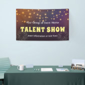 Talentshow mit String Lights-Banner Banner (Messeveranstaltung)