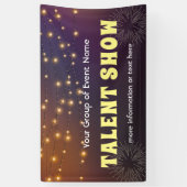 Talentshow mit String Lights-Banner Banner (Vertikal)