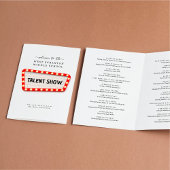 Talentshow / Variantenshow Flyer