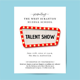 Talentshow / Varietätsausstellung Flyer