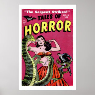 Tales of Horror Vintage-Comic-Book-Cover-Poster Poster