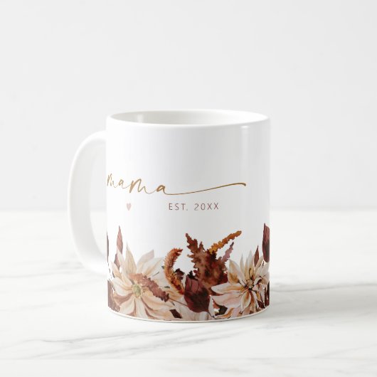 TALIA Bohemisch Floral Mama etabliert Kaffeetasse (Vorderseite Links)
