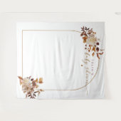 TALIA Bohemisch Terracotta Arch Baby Dusche Herzli Wandteppich (Vorderseite (Horizontal))