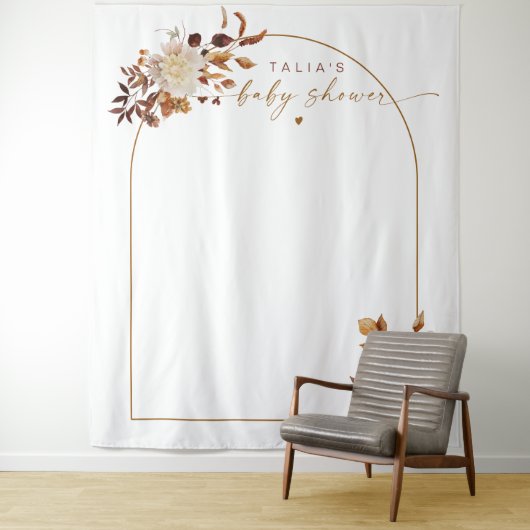 TALIA Bohemisch Terracotta Arch Baby Dusche Herzli Wandteppich (Beispiel)