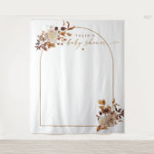 TALIA Bohemisch Terracotta Arch Baby Dusche Herzli Wandteppich (Vorderseite)