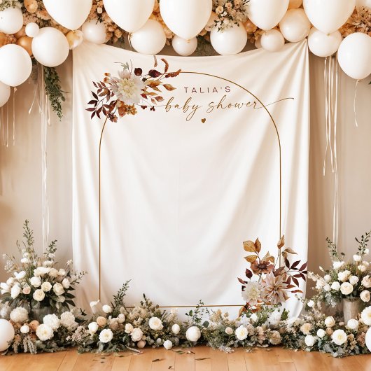 TALIA Bohemisch Terracotta Arch Baby Dusche Herzli Wandteppich