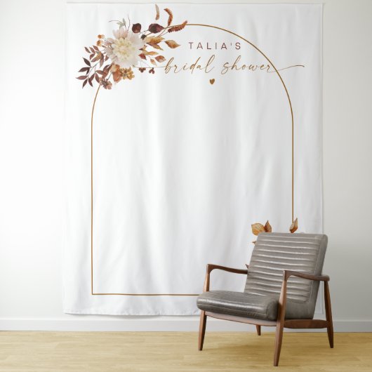 TALIA Bohemisch Terracotta Arch Brautparty Wandteppich (Beispiel)