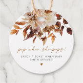 TALIA Bohemisch Terracotta Blumenkohle Pop, wenn s Geschenkanhänger (Vorderseite)