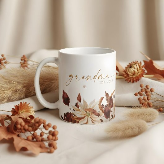 TALIA Bohemisch Terracotta Floral Oma Est. Kaffeetasse