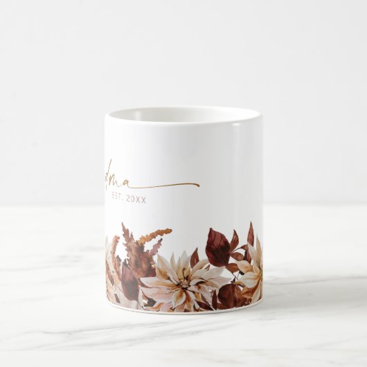 TALIA Bohemisch Terracotta Floral Oma Est. Kaffeetasse (Mittel)