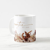 TALIA Bohemisch Terracotta Floral Tante Est. Kaffeetasse (Vorderseite Links)