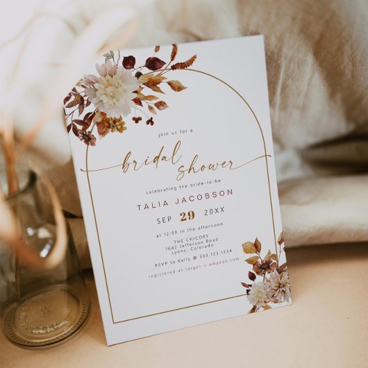 TALIA Bohemisch Terracotta Rodelbahn Brautparty Einladung