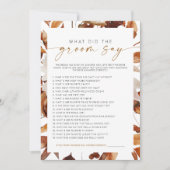 TALIA Boho Fall Floral Was hat der Gräuel gesagt S Einladung (Vorderseite)