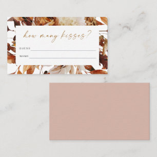 TALIA Boho Fall Wie viele Kisses Brautparty Card Platzkarte