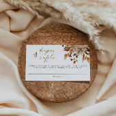 TALIA Boho Terracotta Floral Diaper Raffel Ticket