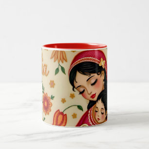 TALIA ~ MUTTERTAG ~ Sehr süß Zweifarbige Tasse