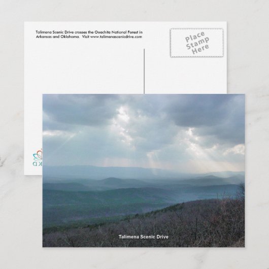 Talimena Landschaftlich Drive Postkarte (Vorne/Hinten)