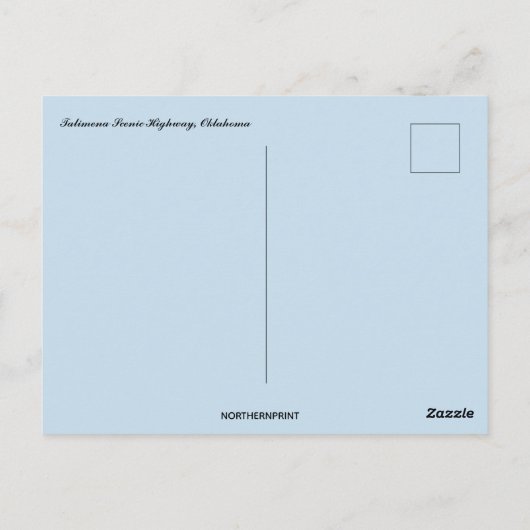 Talimena Landschaftlich Highway Oklahoma Postkarte (Rückseite)