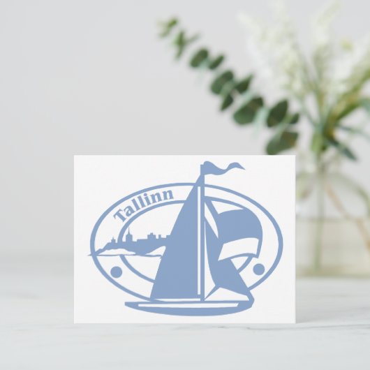 Talinn Briefmarke Postkarte (Stehend Vorderseite)