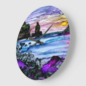 Talisker Bay Skye Große Wanduhr (Winkel)