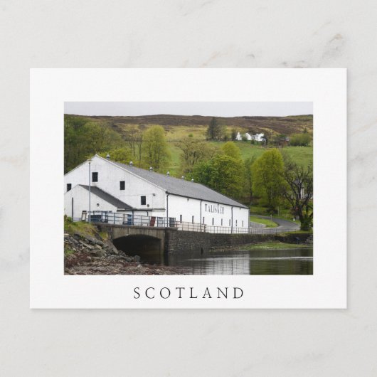 Talisker Whisky Brennerei auf Skye, Schottland Postkarte (Vorderseite)