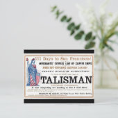 Talisman Clipper Schiff 1855 Postkarte (Stehend Vorderseite)