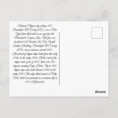 Talisman Clipper Schiff 1855 Postkarte (Rückseite)