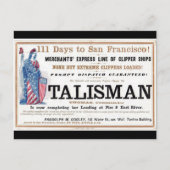 Talisman Clipper Schiff 1855 Postkarte (Vorderseite)