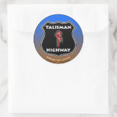 Talisman Highway RuneQueen Runder Aufkleber (Tasche)
